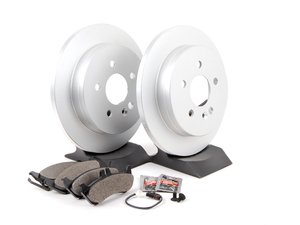 ES#2762553 - 1634201420KT1 - Rear Brake Service Kit - Featuring Meyle Rotors And Pads - Assembled By ECS - Mercedes Benz