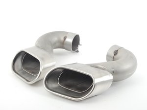 ES#260123 - 7L6698681L - Standard Exhaust Tip - Set Of 2 - OEM V8 replacement exhaust tips for your Touareg - Genuine Volkswagen Audi - Volkswagen