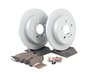 ES#2762551 - 1634200420KT2 - Rear Brake Service Kit - Featuring ATE Rotors And Pads - Assembled By ECS - Mercedes Benz