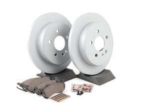ES#2762551 - 1634200420KT2 - Rear Brake Service Kit - Featuring ATE Rotors And Pads - Assembled By ECS - Mercedes Benz