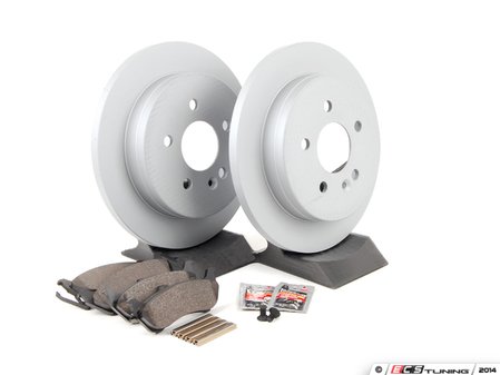 ES#2762551 - 1634200420KT2 - Rear Brake Service Kit - Featuring ATE Rotors And Pads - Assembled By ECS - Mercedes Benz