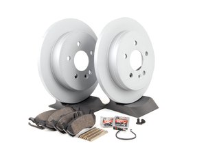 ES#2762554 - 1634201420KT2 - Rear Brake Service Kit - Featuring ATE Rotors And Pads - Assembled By ECS - Mercedes Benz