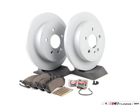 ES#2762554 - 1634201420KT2 - Rear Brake Service Kit - Featuring ATE Rotors And Pads - Assembled By ECS - Mercedes Benz