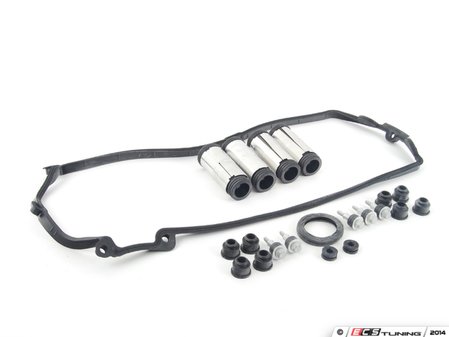 ES#2765666 - 11127513194KT -  Valve Cover Gasket kit - For Cylinders 1-4 includes spark plug tubes - Assembled By ECS - BMW