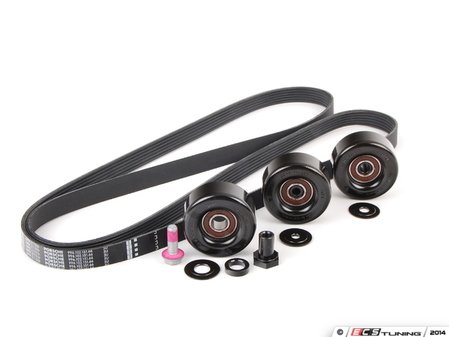 ES#2784712 - 99610215166KT2 - Serpentine Belt Kit - Accessory belt with rollers - Genuine Porsche - Porsche