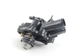 ES#4904700 - 2712000000 - Thermostat Assembly With Switch - Engine Coolant Thermostat - Water Inlet Assembly - Genuine Mercedes Benz - Mercedes Benz