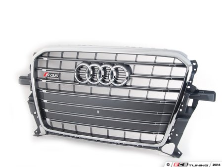 ES#2645218 - 8R0853651AJ1RR - SQ5 Grille Assembly - platinum grey - Includes the chrome Audi rings and SQ5 badge - Genuine Volkswagen Audi - Audi