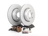 ES#2781283 - 34211166129kt2 - Rear Brake Service Kit - Featuring Meyle coated rotors and ECS DD23 ceramic brake pads. - Assembled By ECS - BMW