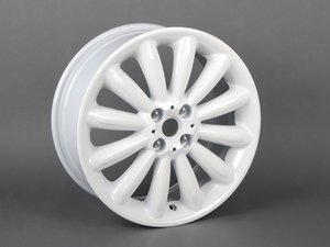 ES#1929960 - 36116789796 - R116 MINI Infinite Stream Wheel 17" (4x100) White - Priced Each - 17 x 7J ET:48 - Genuine MINI - MINI