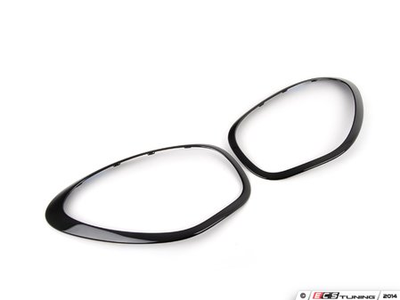 ES#4501012 - 51139812899KT1 - Headlight Trim Rings Black Line - Set R60 MINI Countryman / R61 MINI Paceman  - Upgrade to the black rings, part of black line - Bremmen Parts - MINI