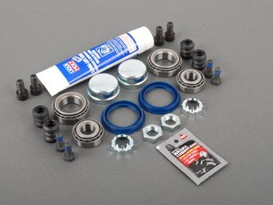 ES#2778091 - 357615601BKT11 - Rear Pad and Rotor Installation Kit - Everything you need to service your rear brakes - Assembled By ECS - Volkswagen