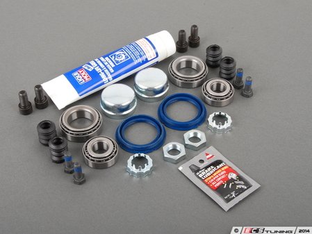 ES#2778091 - 357615601BKT11 - Rear Pad and Rotor Installation Kit - Everything you need to service your rear brakes - Assembled By ECS - Volkswagen