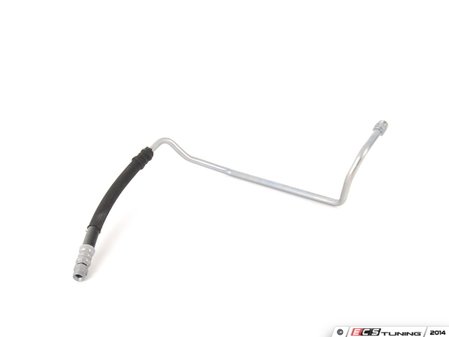 ES#436779 - 8E0317822Q - Automatic Transmission Cooling Line - return - Intermediate hose connects the radiator hoses to the transmission inlets hoses - Genuine Volkswagen Audi - Audi