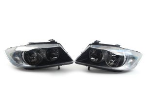 ES#2777398 - 63116942747KT - European Halogen Headlight Set - Eliminates amber corners to improve the look of your E90, while offering European beam patterns for improved visibility - TYC - BMW