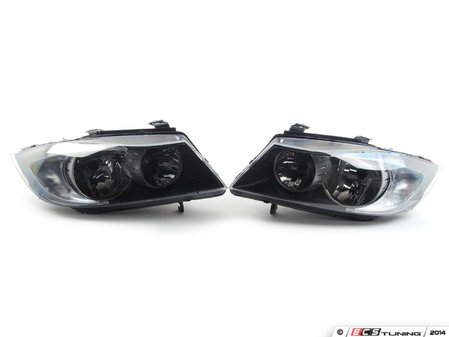 ES#2777398 - 63116942747KT - European Halogen Headlight Set - Eliminates amber corners to improve the look of your E90, while offering European beam patterns for improved visibility - TYC - BMW