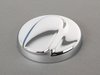 ES#88367 - 51177148885 - Chrome Gas Cap Cover - Mounts to the hinge and covers the gas cap - Genuine MINI - MINI