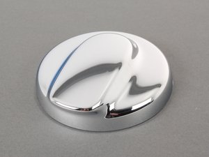 ES#88367 - 51177148885 - Chrome Gas Cap Cover - Mounts to the hinge and covers the gas cap - Genuine MINI - MINI