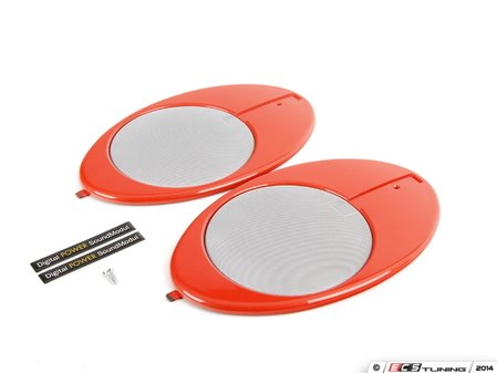 ES#197195 - 82830398645 - ORANGE SPEAKER COVER - Genuine MINI - MINI
