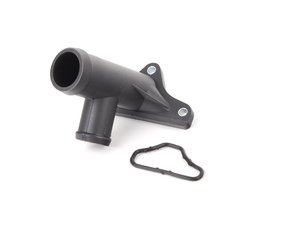ES#2709207 - 027121133E - Cylinder Head Cooling Flange - Located on the front of the block below the intake manifold, does not include gasket - URO - Volkswagen