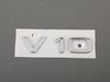 ES#383836 - 4E0853601A2ZZ - "V10" Chrome Badge - Show the world that you have a V10 with this new logo - Genuine Volkswagen Audi - Audi