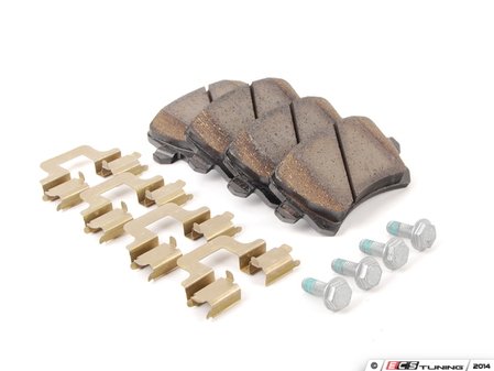 ES#316421 - 1K0698451L - Rear Brake Pad Set - Composite pads that are a great solution for your daily driver. - Genuine Volkswagen Audi - Volkswagen