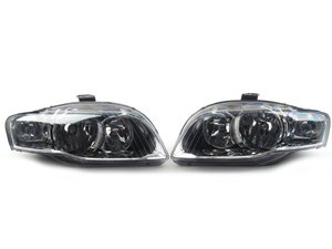 ES#2770923 - 8E0941003BKKT - Euro Halogen Headlight Set  - Upgrade to the European style housings without the amber indicator - TYC - Audi
