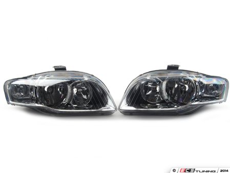 ES#2770923 - 8E0941003BKKT - Euro Halogen Headlight Set  - Upgrade to the European style housings without the amber indicator - TYC - Audi