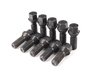 ES#2748239 - 06255571ECSWBKT1 - ECS Wheel Spacer & Bolt Kit - 3mm With Black Conical Seat Bolts - Complete kit for two wheels, comes with everything you need to install spacers on your aftermarket wheels - ECS - Audi Volkswagen