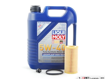 ES#1848567 - 20TPRMOIL -  Oil Service Kit - Premium - With Magnetic Drain Plug - Includes Liqui Moly oil, Hengst filter, and magnetic drain plug - Assembled By ECS - Audi Volkswagen