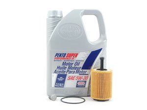 ES#2785122 - MK5TDIOILKT3 - Oil Service Kit - Includes oil filter and Pentosin 5w-30 oil - Assembled By ECS - Volkswagen