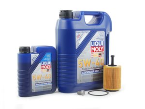 ES#2784953 - VR624VOIL1KT -  Oil Service Kit  - Includes oil filter and Liqui Moly 5w-40 oil - Assembled By ECS - Audi Volkswagen