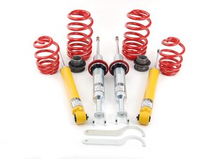 ES#2992465 - 29250-4kt - Performance Suspension Kit - Includes full coilovers and front and rear sway bars for increased suspension performance - H&R - Audi