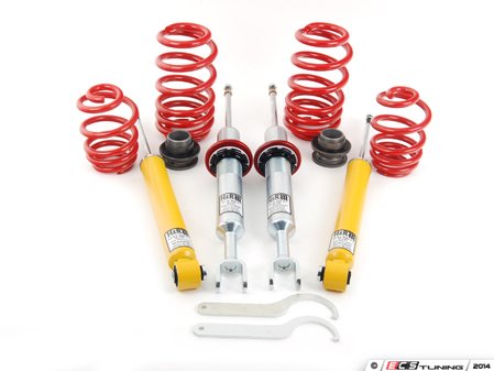 ES#2992465 - 29250-4kt - Performance Suspension Kit - Includes full coilovers and front and rear sway bars for increased suspension performance - H&R - Audi