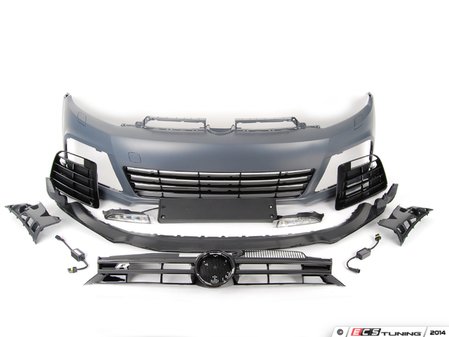 ES#2779030 - 5K0807221AD - Complete Front Bumper Conversion - Golf R  - Comes primed, ready for paint - Bremmen Parts - Volkswagen