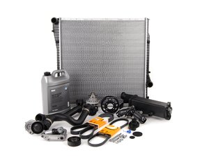 ES#2739570 - ECSE531711-12 - ECS Cooling System Refresh Kit - Level 3 - The ultimate cooling refresh kit - with aftermarket components, featuring an ECS Aluminum Pulley and a GEBA water pump - Assembled By ECS - BMW