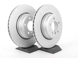 ES#2781277 - 34216765889KT - Rear Brake Rotors - Pair (345x24) - Featuring a protective Meyle Platinum coating. - Meyle - BMW