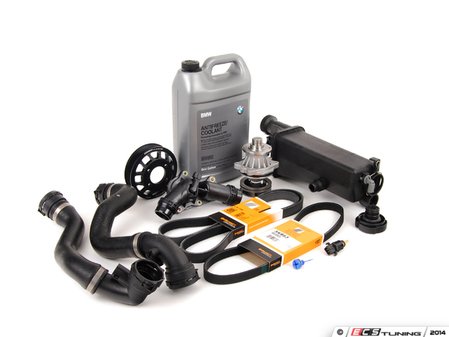 ES#2158109 - ECSE531711-8 - ECS Cooling System Refresh Kit - Level 2 - Stop your cooling problems before they start - includes an ECS Aluminum water pump pulley and featuring a GEBA water pump with a metal impeller - Assembled By ECS - BMW