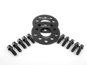 ES#2748186 - ECS10610KTWBC1 - ECS Wheel Spacer & Bolt Kit - 6mm With Black Conical Seat Bolts - Includes everything you need to install spacers on two wheels - ECS - Audi Volkswagen