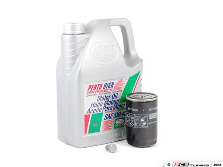 ES#2784865 - PLSOIL5KT -  Oil Service Kit - Includes standard Mann oil filter and Pentosin 5w-40 oil - Assembled By ECS - Volkswagen