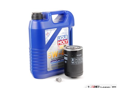 ES#2784856 - PLSOILKT1 -  Oil Service Kit - Includes large Mann oil filter and Liqui Moly 5w-40 oil - Assembled By ECS - Volkswagen