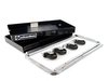 ES#2763365 - 005947SCH01A - Professional Quality Deluxe Two Shelf Service Cart - (NO LONGER AVAILABLE) - Features a chrome plated heavy-duty 16 gauge steel box frame with two handles and caster on frame construction - Schwaben - 