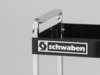 ES#2763365 - 005947SCH01A - Professional Quality Deluxe Two Shelf Service Cart - (NO LONGER AVAILABLE) - Features a chrome plated heavy-duty 16 gauge steel box frame with two handles and caster on frame construction - Schwaben - 