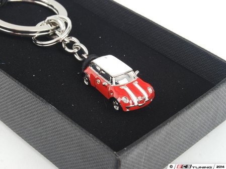 ES#2684037 - 80902352308 - MINI Car Key Ring - Chili Red - (NO LONGER AVAILABLE) - Miniature enameled MINI on a key ring - Genuine MINI - 
