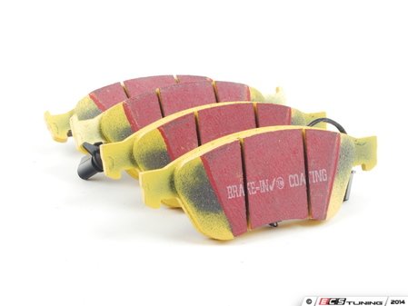 ES#520880 - DP41535R - Front YellowStuff Performance Brake Pad Set - EBC's premium sport street pad that offers high friction levels and heat fade resistance - EBC - Audi Volkswagen