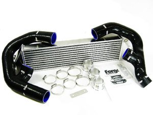 ES#8424 - fminta3fs - Forge Front Mount Intercooler Kit - Black Hoses - (NO LONGER AVAILABLE) - Forge innovative "TWINtercooler" design - Forge - 
