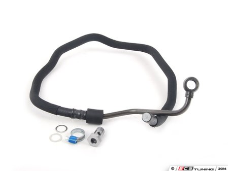 ES#2771229 - 8e1422891akKT - Power Steering Return Hose Service Kit - Everything you need to replace your rack to cooler return hose - Genuine Volkswagen Audi - Audi