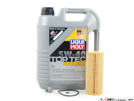 ES#2785066 - MK4TDIOILKT7 -  Oil Service Kit - *ECS Recommends* - Includes Hengst oil filter and Liqui Moly 5w-40 oil - Assembled By ECS - Volkswagen