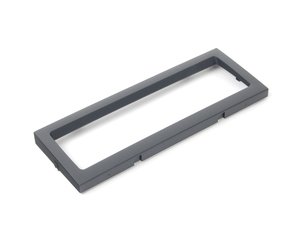 ES#2202481 - 1J0907047M1QA - Heater Control Trim Cover - Black - (NO LONGER AVAILABLE) - Black trim panel that fits around center electronic climate control - Genuine Volkswagen Audi - 