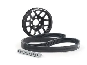Lightweight Underdrive Crank Pulley Kit - Black