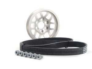 ES#6139 - 06F198001SLV - Lightweight Underdrive Crank Pulley Kit - Silver - Bolt on way to reclaim lost horsepower - ECS - Audi Volkswagen